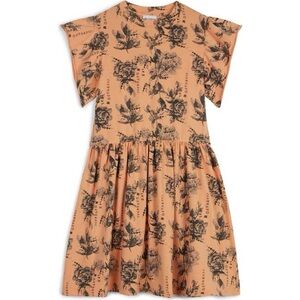 🆕🏷️ Wolf & Rita Jacinta Short Sleeve Dress, Flowers Peach